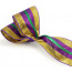 4" Poly Deco Mesh Ribbon: Premium Purple/Gold/Green Stripe