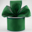 4" Value Faux Burlap Ribbon: Emerald Green (100 Feet)