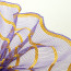 10" Vertical Wide Stripe Mesh: Purple & Yellow