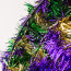 24" Pine Wreath: Mardi Gras
