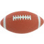5" Inflated Brown Rubber Footballs (6)