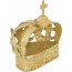 Gold Glitter Half Crown Decoration