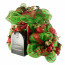 Christmas Mailbox Cover Made Using 21" Poly Deco Mesh: Deluxe Lime/Red Stripe