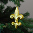 4" Gold Leaf Fleur de Lis Ornament