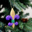 4" PGG Glitter Fleur de Lis Ornament