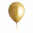 12" Chrome Metallic Latex Balloons: Gold (50)
