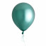 12" Chrome Metallic Latex Balloons: Green (50)