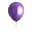 12" Chrome Metallic Latex Balloons: Purple (50)