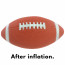 5" Deflated Brown Rubber Footballs (6)