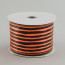 2.5" Orange & Black Wavy Stripe Ribbon (10 Yards)