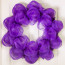 Wreath made with 21" Poly Deco Mesh: Metallic Purple