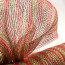21" Poly Deco Mesh: Deluxe Thin Stripe Red/Lime