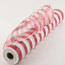 21" Poly Deco Mesh: Red & White Stripe