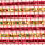 21" Poly Deco Mesh: Deluxe Wide Foil Red/Gold Stripe