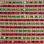 21" Poly Deco Mesh: Deluxe Wide Foil Red/Lime Stripe