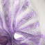 21" Poly Deco Mesh: Lavender/White Stripe
