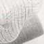 10" Poly Deco Mesh: White w/ Laser Silver Foil