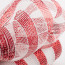 10" Poly Deco Mesh: Metallic Red/White Stripe