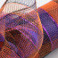 10" Poly Deco Mesh: Metallic Orange/Black/Purple Plaid