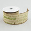 2.5" Faux Linen Louisiana Print Ribbon (10 yards)