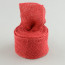 2.5" Jute Burlap Loose Weave Wired Ribbon: Red (10 Yards)