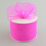 4" Poly Deco Mesh Ribbon: Hot Pink
