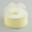2.5" Poly Deco Mesh Ribbon: Cream & White