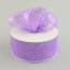 2.5" Poly Deco Mesh Ribbon: Metallic Lavender