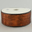 2.5" Poly Deco Mesh Ribbon: Metallic Chocolate/Copper