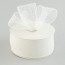 2.5" Poly Deco Mesh Ribbon: White/Iridescent