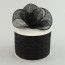 4" Poly Deco Mesh Ribbon: Metallic Black
