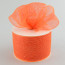 4" Poly Deco Mesh Ribbon: Metallic Orange