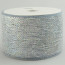 4" Poly Deco Mesh Ribbon: Metallic Platinum