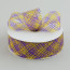 1.5" Deco Flex Mesh Ribbon: Purple/Gold Plaid