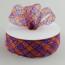 1.5" Deco Flex Mesh Ribbon: Orange/Purple/Black Plaid