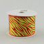 2.5" Red/Lime Animal Print Ribbon (10 Yards)