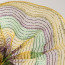 10" Poly Deco Tinsel Foil Mesh: Mardi Gras Stripe