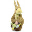 13" Natural Bunny with Eggs Decoration