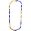 12mm Beads 36" Blue & Gold Sections