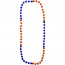 12mm Beads 36" Orange & Blue Sections