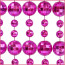 20mm Disco Beads 42" Metallic Hot Pink