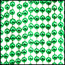 7mm Beads 33" Metallic Green
