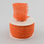 2.5" Frayed Edge Wired Burlap Ribbon: Orange (10 Yards)