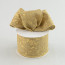 2.5" Natural Canvas Ribbon With Gold Splatters (10 Yards)