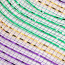 10" Poly Deco Mesh: Metallic Purple, Green & Stripes (10 Yards)