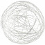 3" Wire Balls: Silver (6)