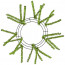 Metallic Lime 10inch Work Wreath Form