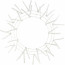 20-30" Tinsel Work Wreath Form: White