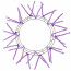 15-24" Tinsel Work Wreath Form: Lavender
