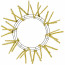 15-24" Tinsel Work Wreath Form: Metallic Gold
